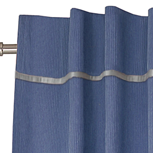 Dekoschal Cord - Polyester - Jeansblau - Image 3