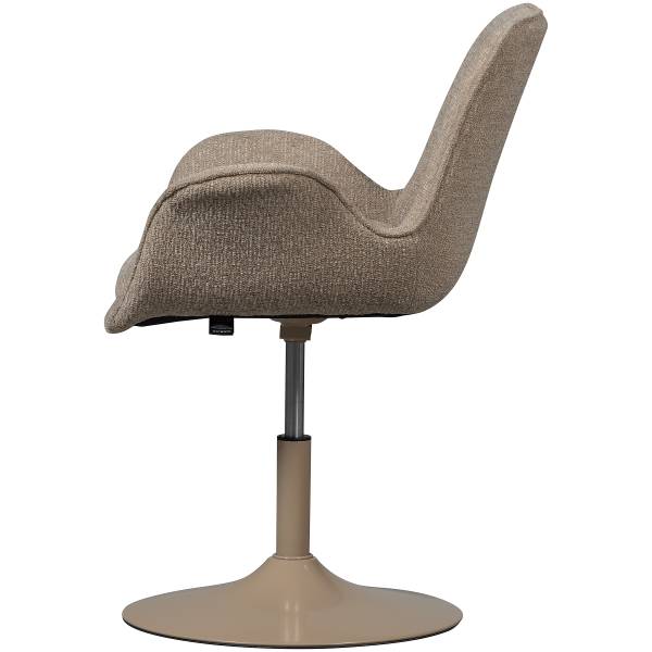 Drehbarer Armlehnenstuhl Marten Typ A - Beige - Chenille - Eisen - 70 x 90 x 66 cm - Image 12