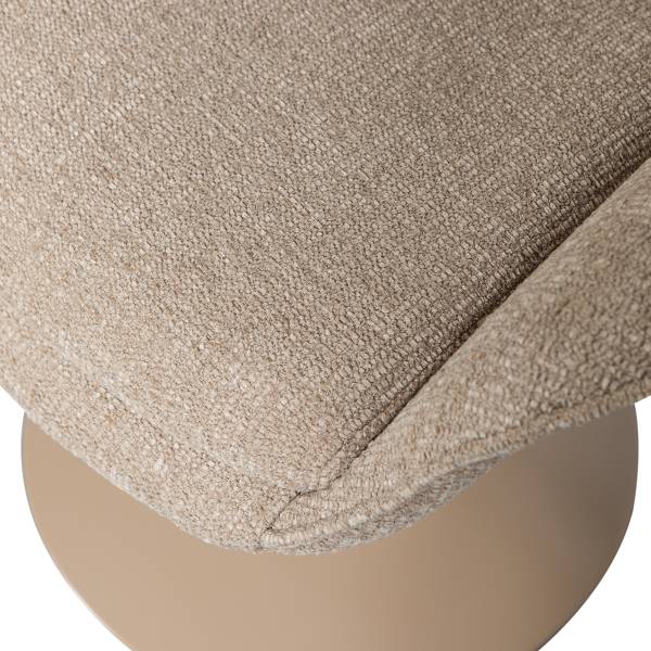 Drehbarer Armlehnenstuhl Marten Typ A - Beige - Chenille - Eisen - 70 x 90 x 66 cm - Image 20
