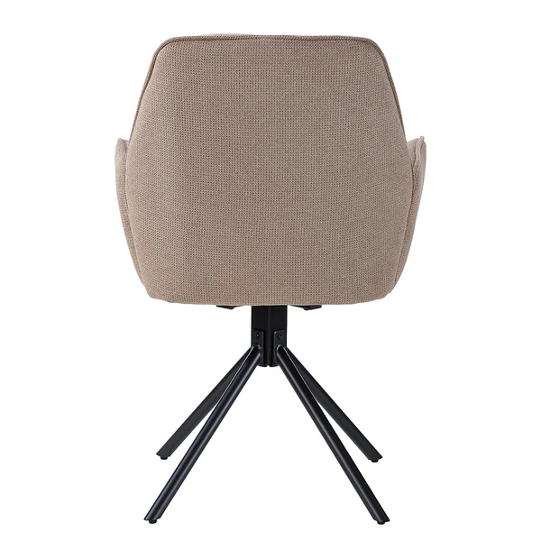 Drehbarer Armlehnenstuhl Stellar - Cappuccino - Image 6