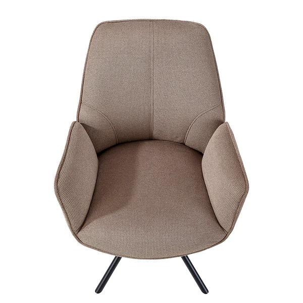 Drehbarer Armlehnenstuhl Stellar - Cappuccino - Image 8