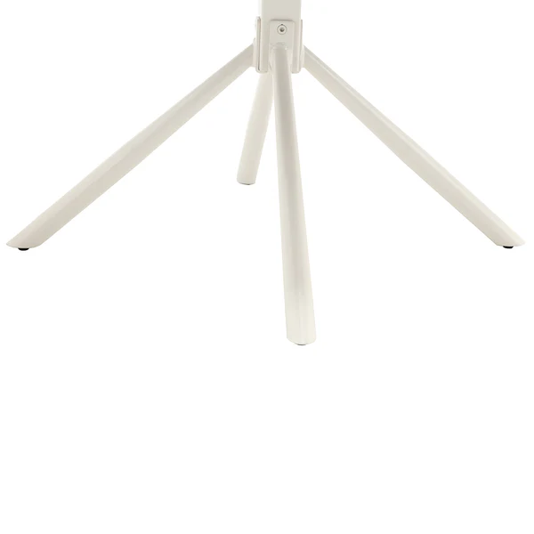 Drehbarer Armlehnenstuhl Tasera - Cord / Metall - Beige - Weiß - Image 11