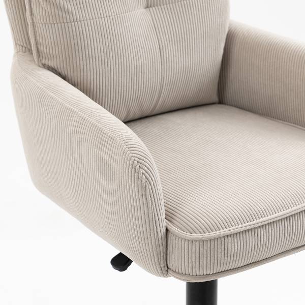 Drehbarer Barstuhl DIDRIP 2er-Set - Höhenverstellbar - Beige - Sternförmig - Image 9