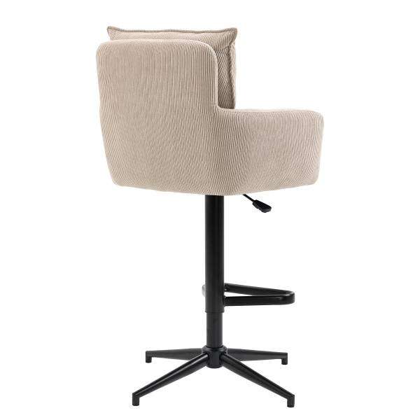 Drehbarer Barstuhl DIDRIP 2er-Set - Höhenverstellbar - Cappuccino - Sternförmig - Image 5