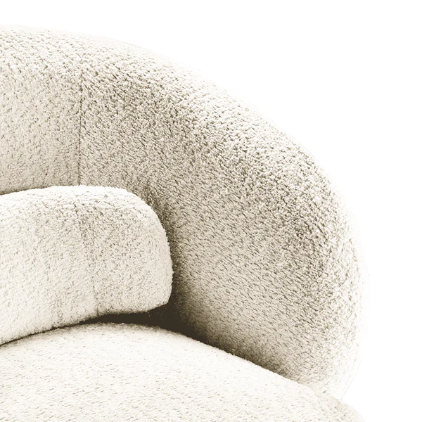Drehbarer Loungesessel LANARE - Creme - Image 11