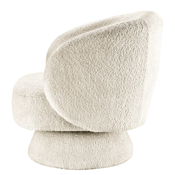 Drehbarer Loungesessel LANARE - Creme - Image 8