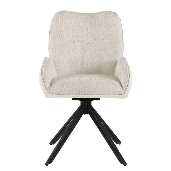 Drehbarer Polsterstuhl STANCELL 2er-Set - Beige - Image 4