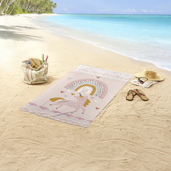 Duschtuch Unilove - Polyvelours - 75 x 150 cm - Image 2