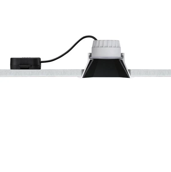Einbauleuchte Cole Coin Eckig - Aluminium / Kunststoff - Weiß - 3er Set - Image 8