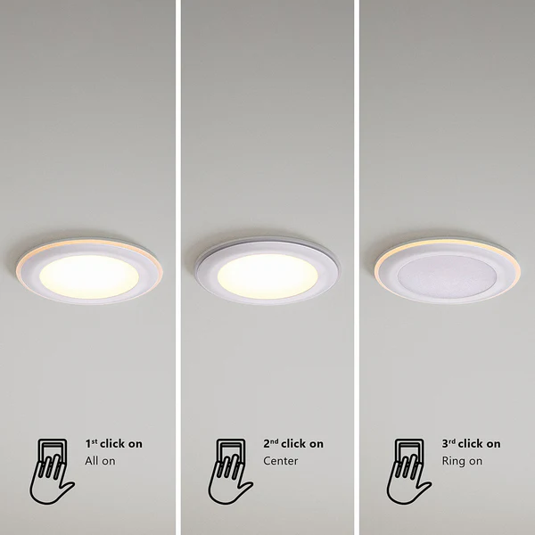 Einbauleuchte Elkton - Kunststoff - Weiß - 1-flammig - Breite: 15 cm - Image 5