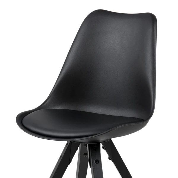 Esszimmerstuhl ALEDAS - Schwarz - Schwarz - 2er Set - Image 6