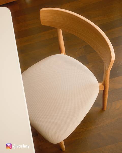 Esszimmerstuhl Lolif 2er-Set - Webstoff / Eiche massiv - Beige / Eiche - Eiche Hell - Image 18