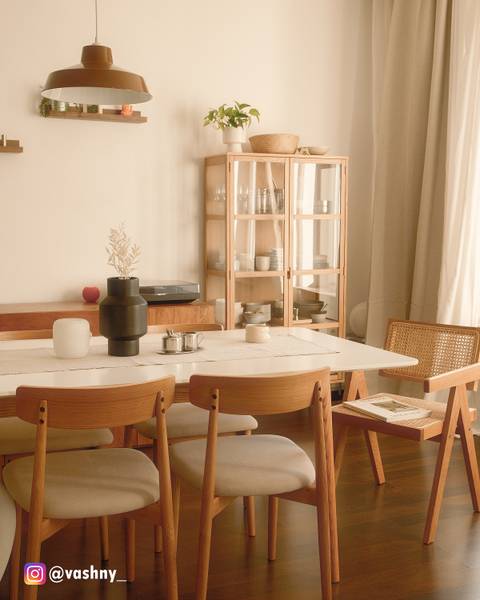 Esszimmerstuhl Lolif 2er-Set - Webstoff / Eiche massiv - Beige / Eiche - Eiche Hell - Image 4