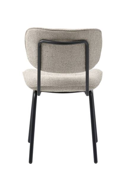 Esszimmerstuhl Ootann 2er Set - Polyester / Stahl - Creme - Image 6
