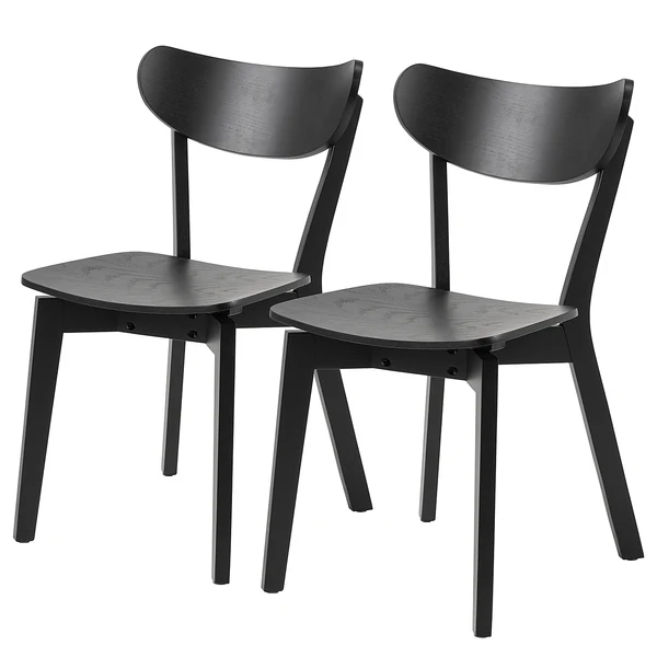 Esszimmerstuhl RIGBY 2er-Set - Schwarz