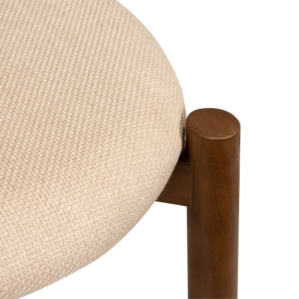 Esszimmerstuhl TARO 2er-Set - Beige / Braun - Image 6