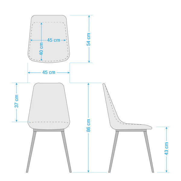 Esszimmerstuhl Yoyce II - Samt Tiru: Beige - 2er Set - Image 12