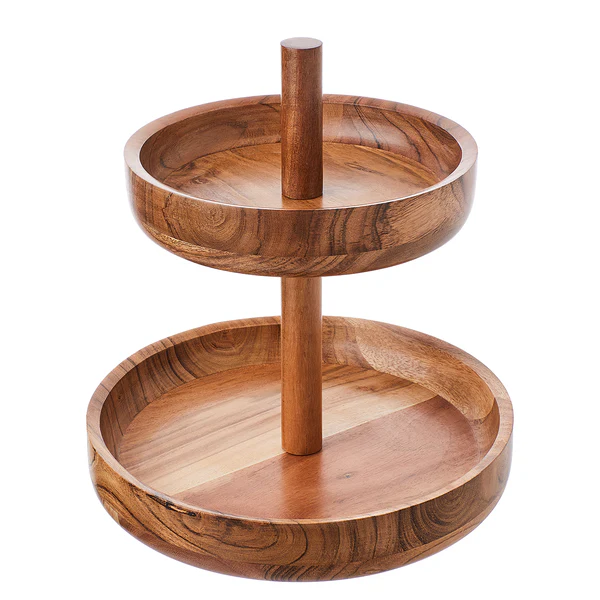 Etagere ACACIA 2-stufig - Akazienholz