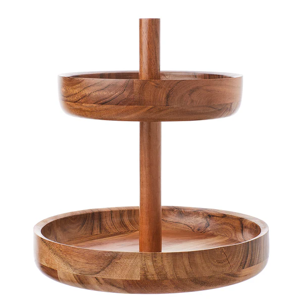 Etagere ACACIA 2-stufig - Akazienholz - Image 4