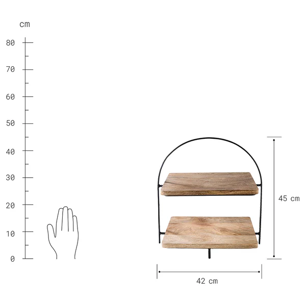 Etagere MANGO DAYS - Eisen / Mango - Braun - Image 10