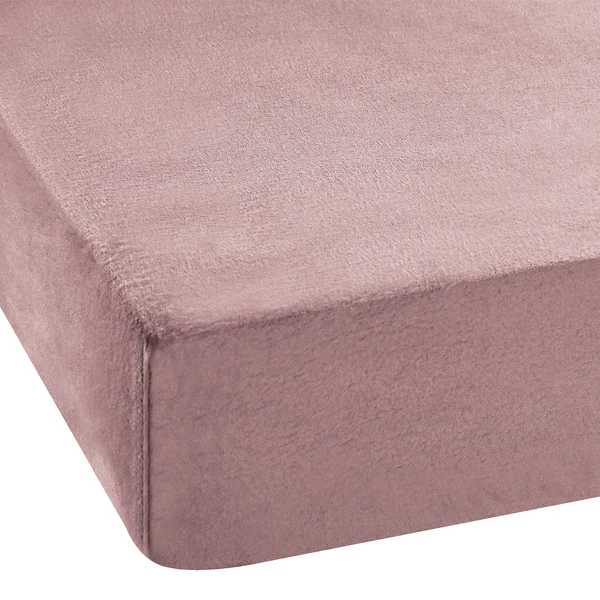 Feinbiber Spannbettlaken Vindum - Baumwolle - Altrosa - 180 x 200 cm - Image 4