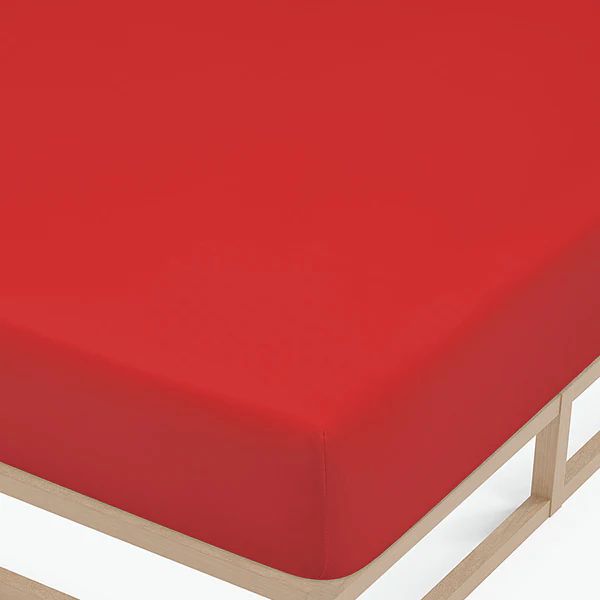Feinjersey Spannbettuch 0077144 - Baumwolle Jersey - Rot - 180-200 x 200 cm - Image 3