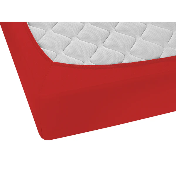 Feinjersey Spannbettuch 0077144 - Baumwolle Jersey - Rot - 180-200 x 200 cm - Image 4