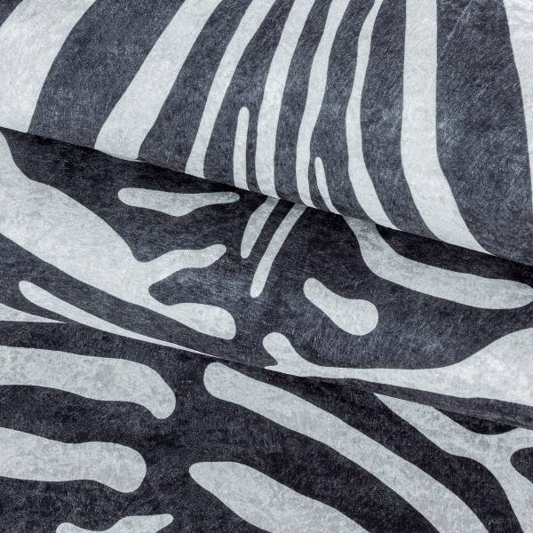 Fellteppich Etosha Typ A - Polyester - Schwarz - 100 x 135 cm - Image 6