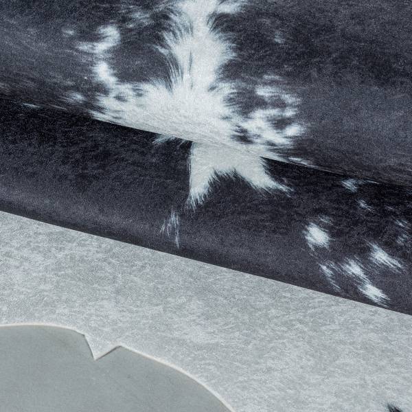 Fellteppich Etosha Typ D - Polyester - Schwarz / Weiß - 100 x 135 cm - Image 6