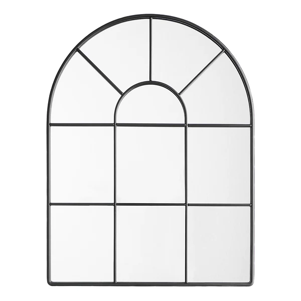 Fensterspiegel FINESTRA - Eisen / Glas - Schwarz - 30 x 40 cm - Image 3