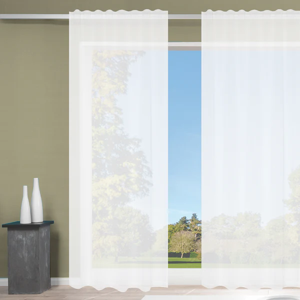 Fertiggardine Dolly (2er-Set) - Polyester - Weiß - 140 x 245 cm - Image 2