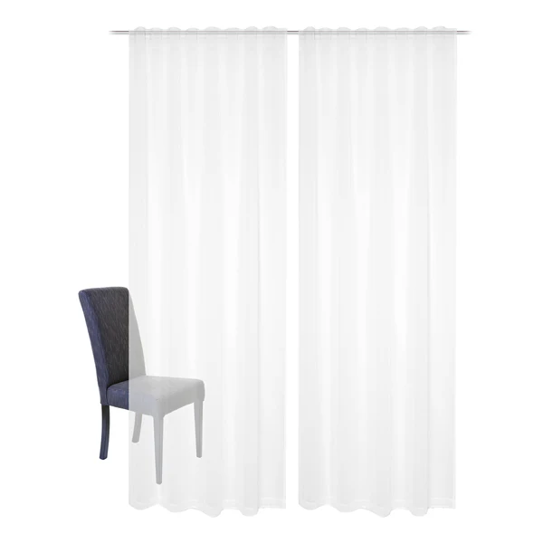Fertiggardine Dolly (2er-Set) - Polyester - Weiß - 140 x 245 cm - Image 3