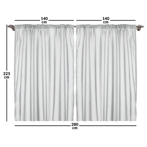 Fertiggardine Italien II (2er-Set) - Polyester - Mehrfarbig - 140 x 225 cm - Image 3