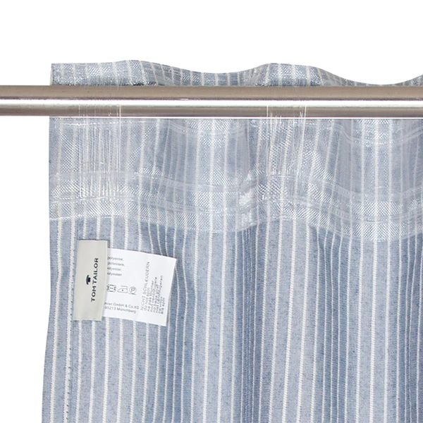 Fertiggardine Pin Stripe - Polyester - Marineblau - Image 4