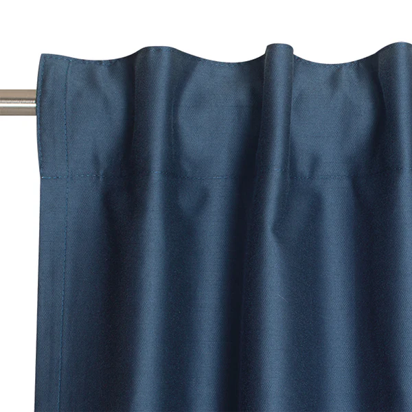 Fertiggardine Soft - Baumwolle / Polyester - Blau - 130 x 250 cm - Image 3