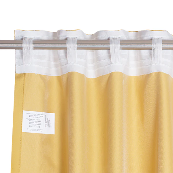 Fertiggardine Soft - Baumwolle / Polyester - Gelb - 130 x 250 cm - Image 4