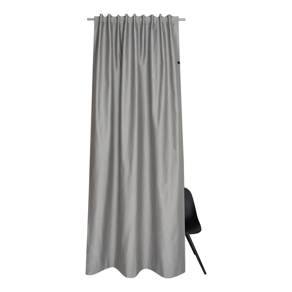 Fertiggardine Soft - Baumwolle / Polyester - Grau - 130 x 250 cm - Image 2