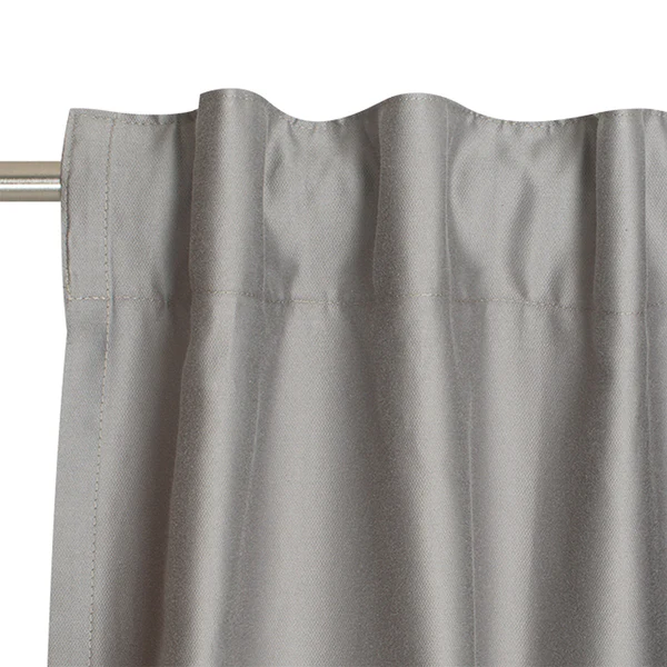 Fertiggardine Soft - Baumwolle / Polyester - Grau - 130 x 250 cm - Image 3
