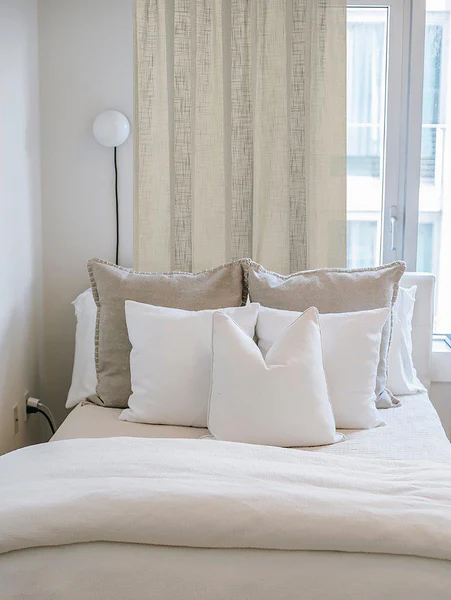 Fertiggardine Softy - Polyester - Taupe - 140 x 225 cm - Image 2