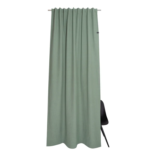 Fertiggardine Solo - Baumwolle / Polyester - Grün - 130 x 250 cm - Image 2