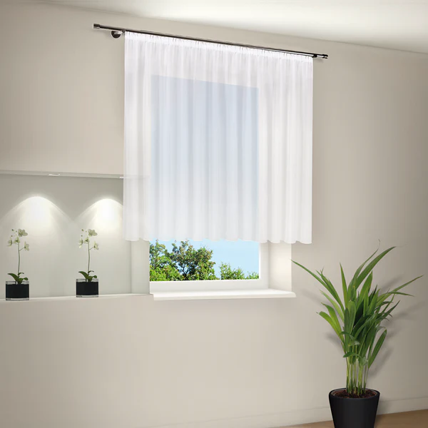 Fertigstore Gabina - Polyester - Weiß - 300 x 150 cm - Image 2