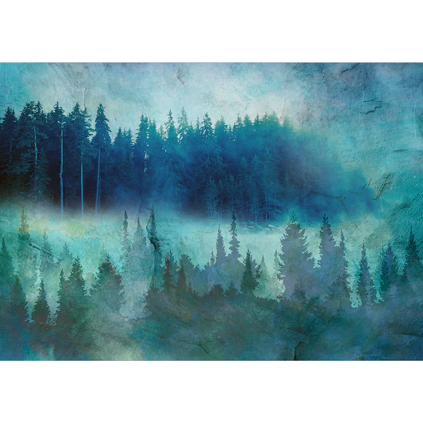 Fototapete Take a Rest - Vlies - Grün / Blau - 300 x 210 cm