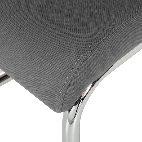 Freischwinger Claras - Webstoff - Grau - 2er Set - Image 7