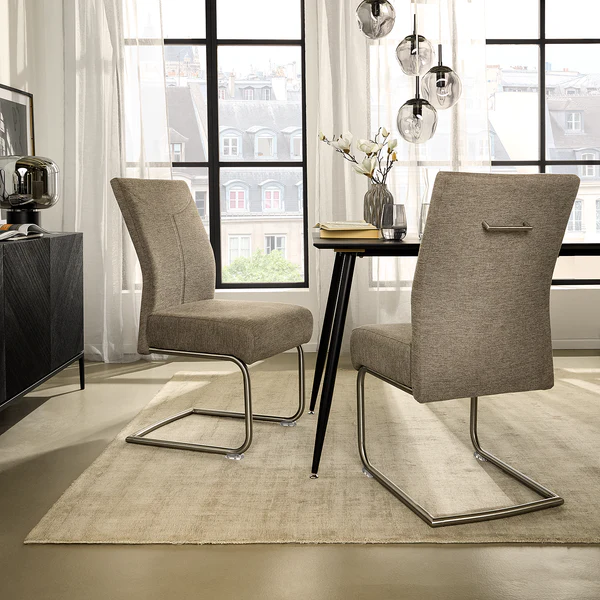 Freischwinger Gately 2er-Set - Cappuccino - Image 2