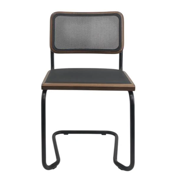Freischwinger HOLM 2er-Set Mesh - Buche Dunkelbraun - Schwarz - Image 2
