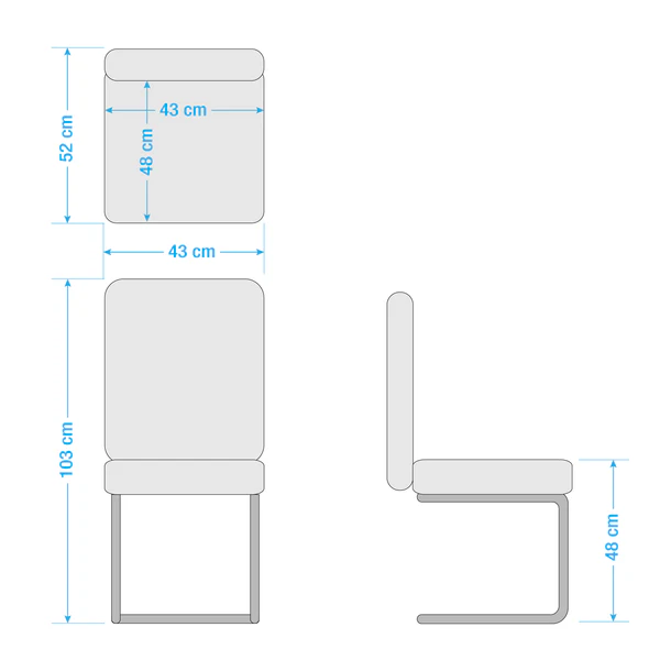 Freischwinger Marco - Echtleder Gyda: Braun - 2er Set - Image 11