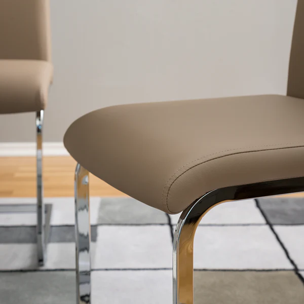 Freischwinger Pasala - Kunstleder - Cappuccino - 2er Set - Image 10
