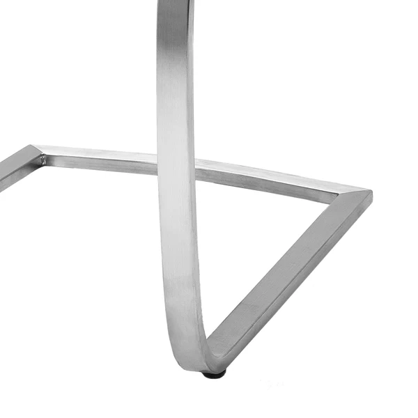 Freischwinger Sarena (2er-Set) - Microfaser / Edelstahl - Silber - Antikbraun - Image 6