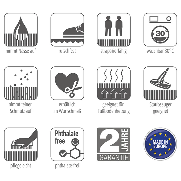 Fußmatte Miami - Polyamid - Beige - 67 x 150 cm - Image 5