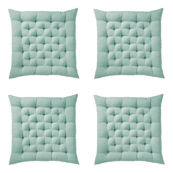 Futonkissen SOLID 4er-Set - Baumwolle / Polyester